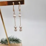 گوشواره گوی و البرنادو طلا زنانه و دخترانه 18 عیار