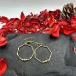 قیمت گوشواره طلا چندضلعی البرنادو زنانه و دخترانه نمادار