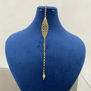 قیمت دستبند طلا دست دوم نمادار لوزی شکل زنانه