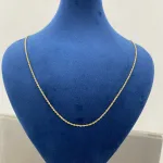 قیمت زنجیر طلا طنابی زنانه و دخترانه 18 عیار