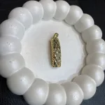 قیمت مدال طلا دست دوم زنانه و دخترانه نمادار نگین دار