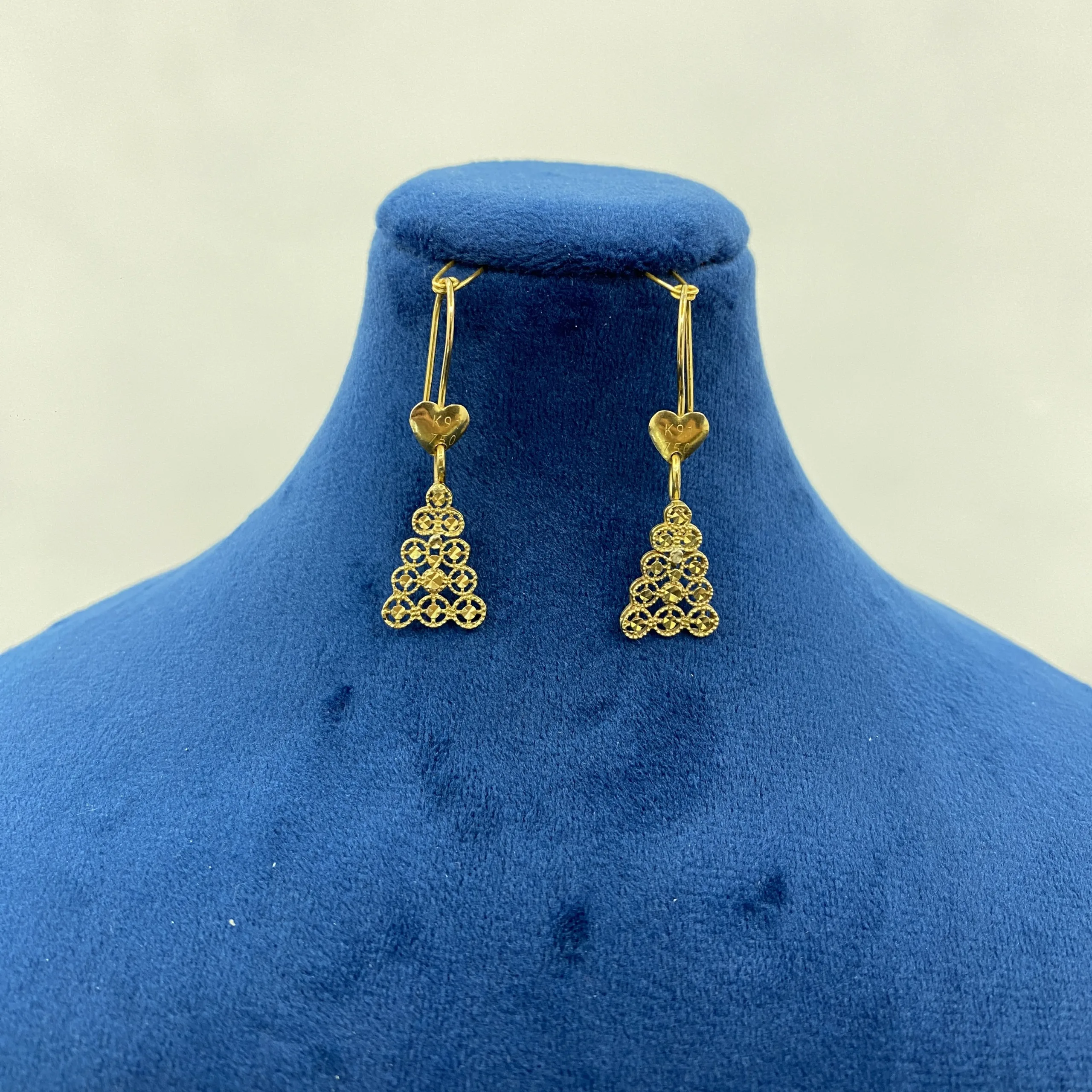 خرید گوشواره طلا دست دوم سبک زنانه نمادار