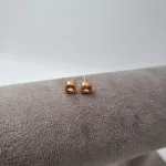 قیمت گوشواره طلا میخی مربع سولیتر دارچینی زنانه و دخترانه