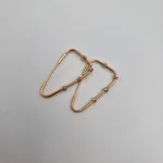 عکس گوشواره طلا مفتولی گوی البرنادو زنانه و دخترانه نمادار