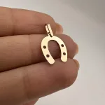 قیمت پلاک لیزری طلا نعل زنانه و دخترانه زیر یک گرم