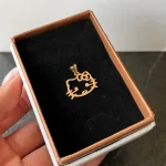 قیمت پلاک لیزری طلا کیتی نوزادی زیر یک گرم