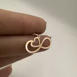 قیمت پلاک لیزری طلا بی نهایت و قلب زنانه و دخترانه 18 عیار