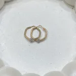 عکس گوشواره طلا مفتولی البرنادو زنانه و دخترانه 18 عیار