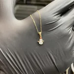 خرید پلاک میناکاری آدم برفی طلا نوزادی نمادار