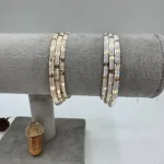 قیمت النگو طلا طرح مرسده دو رنگ زنانه و دخترانه 18 عیار