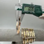 خرید النگو طلا صدفی ونکلیف دو رنگ زنانه و دخترانه