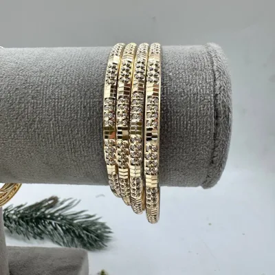 خرید النگو طلا طرح دامله راما دو رنگ بچگانه نمادار