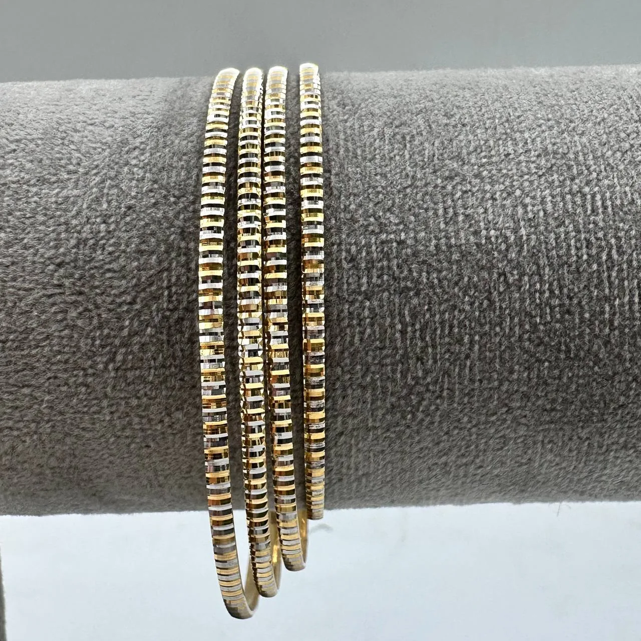 قیمت النگو طلا طرح مفتولی یزدی بچگانه 18 عیار