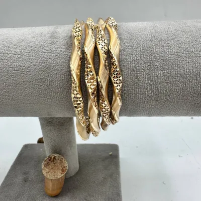 قیمت النگو طلا طرح دلوین زنانه و دخترانه 18 عیار