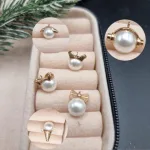 قیمت پلاک طلا مروارید زنانه و دخترانه 18 عیار