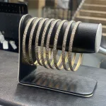 خرید النگو طلا شمس زنانه و دخترانه دست دوم 18 عیار