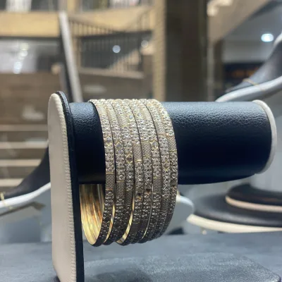 خرید النگو طلا شمس زنانه و دخترانه دست دوم تراشدار