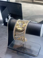 قیمت دستبند طلا البرنادو زنانه و دخترانه دست دوم 18 عیار