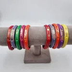 خرید دستبند طلا چرم رنگی زنانه و دخترانه لوکس و زیر یک گرم