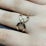 قیمت انگشتر طلا پاپیون زنانه و دخترانه 18 عیار