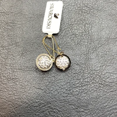 عکس مدل گوشواره طلا سواروسکی زنانه و دخترانه سبک