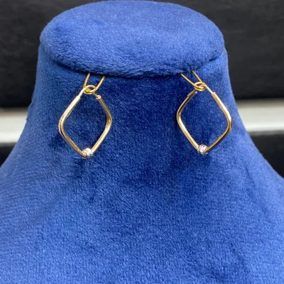 خرید عکس گوشواره طلا مفتولی گوی البرنادو زنانه و دخترانه 18 عیار