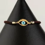 دستبند طلا چشم نظر دخترانه