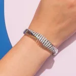 دستبند طلا سفید دخترانه