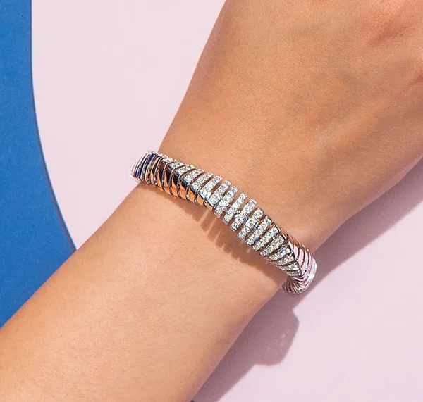 دستبند طلا سفید زنانه و دخترانه