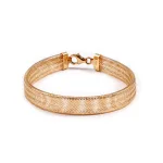 دستبند طلا فنری دخترانه