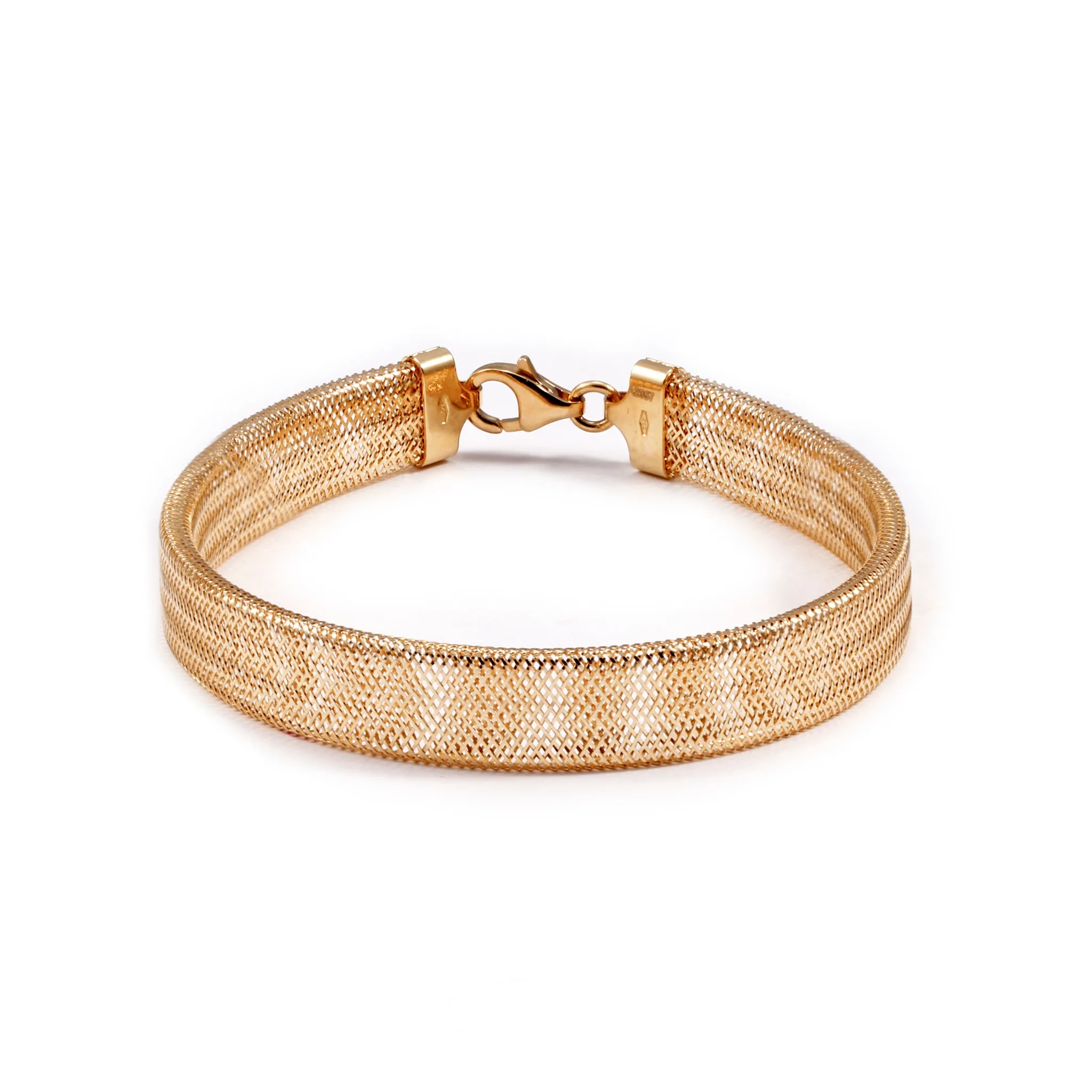 دستبند طلا فنری زنانه و دخترانه