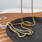 زنجیر طلا خاویاری دخترانه