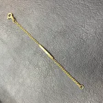 خرید دستبند طلا کارتیر نوزادی ظریف