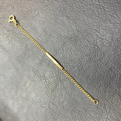 خرید دستبند طلا کارتیر نوزادی ظریف