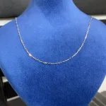 عکس زنجیر طلا هرمس مینیمال زنانه و دخترانه شیک