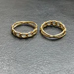 قیمت انگشتر طلا کارتیر زنانه و دخترانه 18 عیار