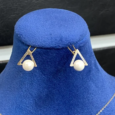 عکس مدل نیم ست طلا مروارید زنانه و دخترانه زیر یک گرم