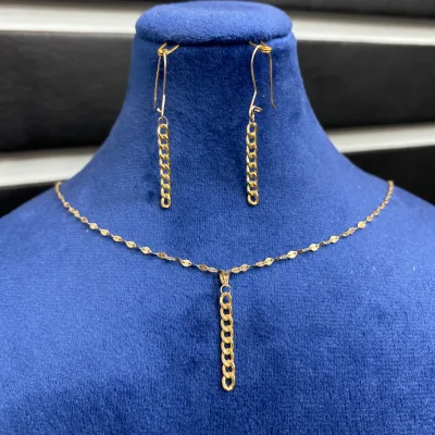 خرید نیم ست طلا کارتیر زنانه و دخترانه زیر یک گرم