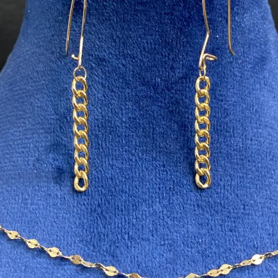 قیمت نیم ست طلا کارتیر زنانه و دخترانه 18 عیار