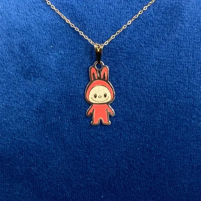 قیمت پلاک طلا لبوبو زنانه و دخترانه 18 عیار