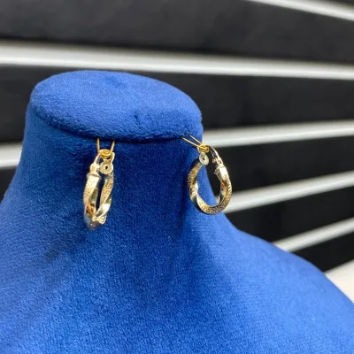 قیمت گوشواره طلا حلقه ای ورساچ زنانه و دخترانه 18 عیار