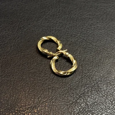 خرید گوشواره طلا حلقه ای ورساچ زنانه و دخترانه لوکس و ظریف