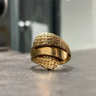 قیمت انگشتر طلا فیوژن دست دوم زنانه و دخترنه نمادار