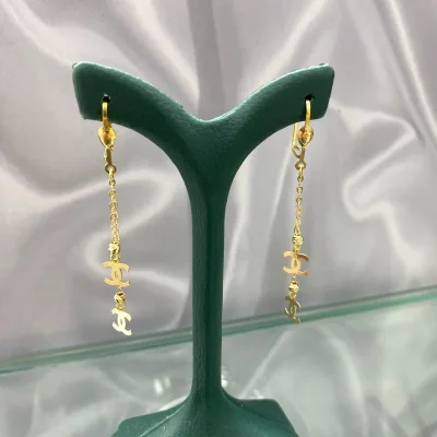 خرید گوشواره طلا آویز طرح شنل زنانه و دخترانه زیبا