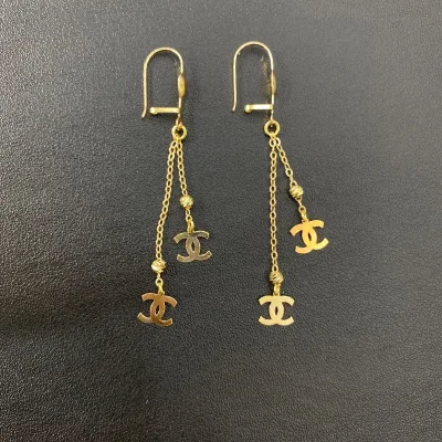 قیمت گوشواره طلا آویز طرح شنل زنانه و دخترانه لوکس