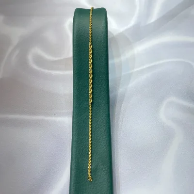 عکس دستبند طلا طنابی کنیک زنانه و دخترانه نمادار