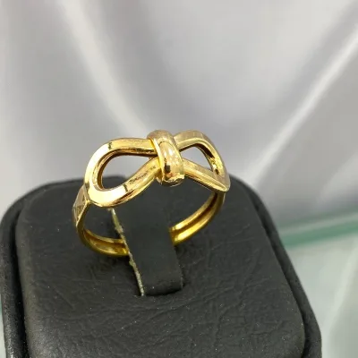 قیمت انگشتر طلا طرح پاپیون زنانه و دخترانه شیک