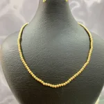 قیمت گردنبند طلا گوی زنانه و دخترانه 18 عیار