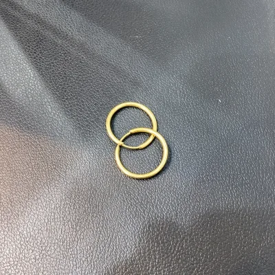 خرید گوشواره طلا حلقه ای دست دوم زنانه و دخترانه ظریف