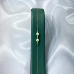 قیمت دستبند طلا مونیک مروارید زنانه و دخترانه 18 عیار